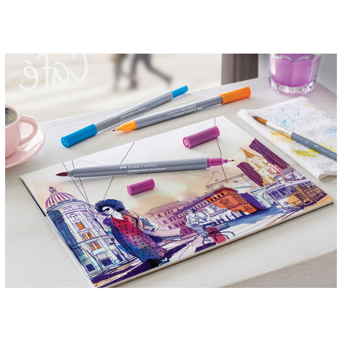 MARKER OBOSTRANI AKVAREL 18BOJA GOLDFABER FABER CASTELL 164618 SORTIRANO BLISTER