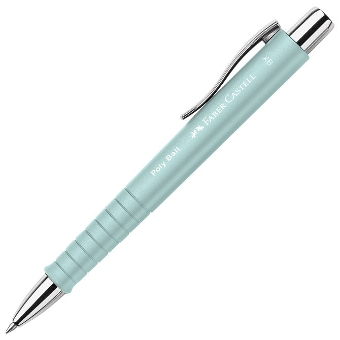 Kemični svinčnik gumiran Poly Ball XB Faber Castell 241105 pastelno turkizna - SL