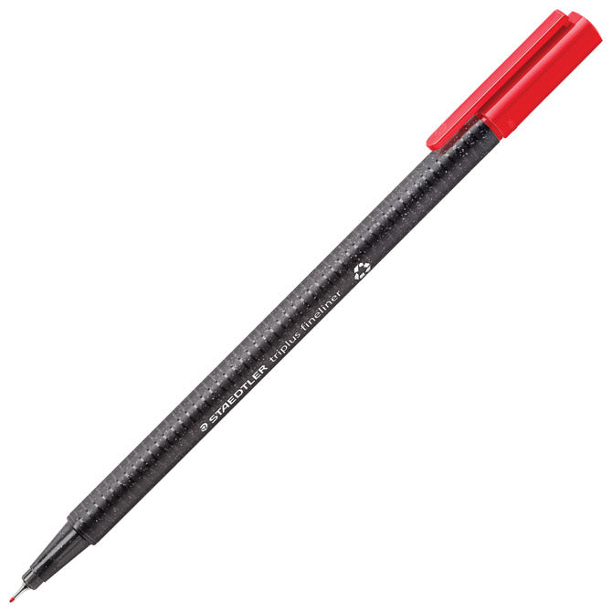 FLOMASTER FINELINER 0,3MM RECIKLIRANI TRIPLUS STAEDTLER 334 R-2 RDEČI