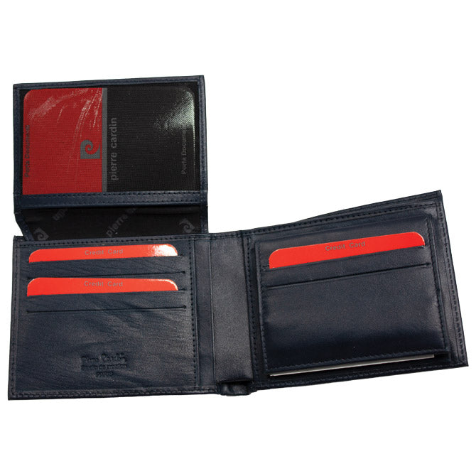 NOVČANIK KOŽNI MUŠKI PIERRE CARDIN 2129 TILAK76 PLAVI