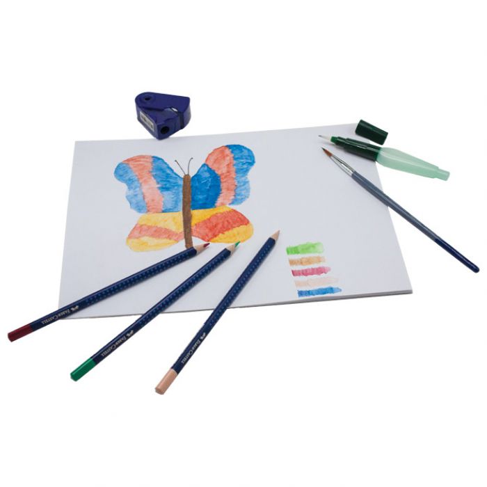 SET ZA BOJANJE U ROLO ETUIU PK12 PLUS 2 GRIP AQUARELLE FABER CASTELL 1142 BLISTER