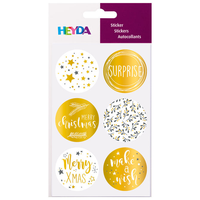 OKRASNE NALEPKE FI4CM MERRY XMAS PK4 HEYDA 20-37808 07 BLISTER