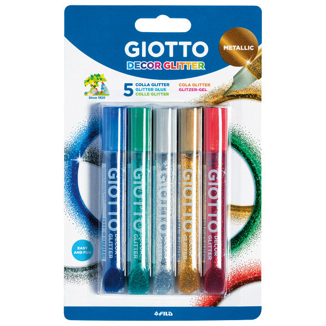 LEPILO GLITTER 10,5MLX5BARV GIOTTO METALLIC FILA 5451 BLISTER