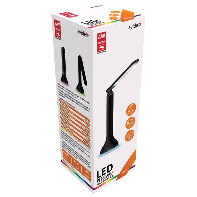 SVJETILJKA STOLNA LED MOOD LIGHT RGB AVIDE CRNA
