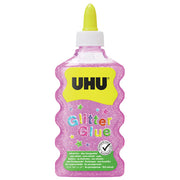 LEPILO GLITTER GLUE 177ML UHU ROZA