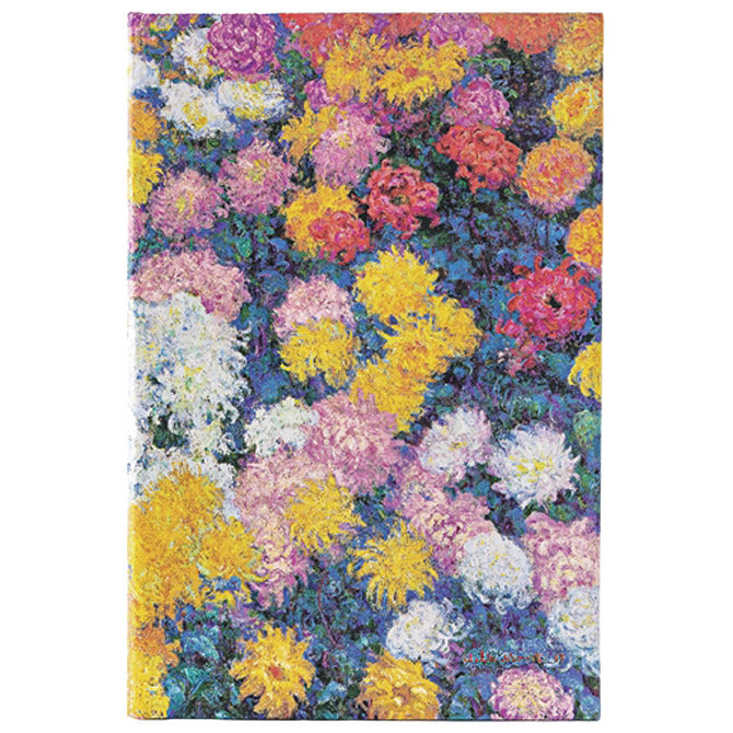 NOTES 12X18CM-MIDI CRTE  72L S GUMICOM MONET&APOS;S CHRYSANTHEMUMS PAPERBLANKS PB9714-3