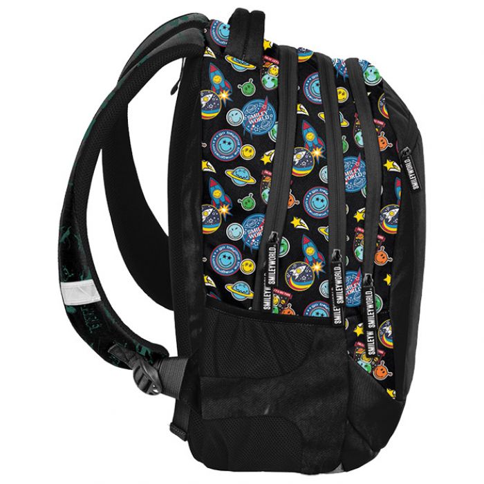 RUKSAK ŠKOLSKI ANATOMSKI SMILEY BEUNIQ SM24LH-2808 CRNI
