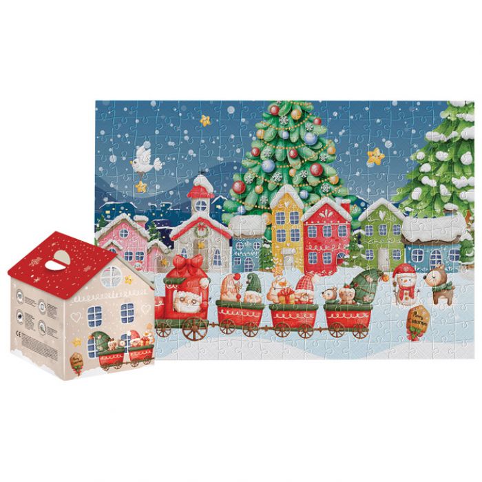 PUZZLE 250 KOM KUĆICA CHRISTMAS "WINTER TIME" INTERDRUK * DO ISTEKA ZALIHA