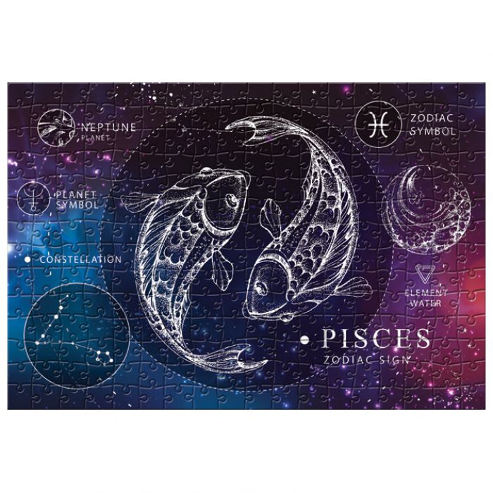 PUZZLE 250 KOM ZODIAC 12 PISCES (RIBE) INTERDRUK * DO ISTEKA ZALIHA