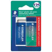 GUMICA MARS PLASTIC 125 YEARS PK2 STAEDTLER 52650MABK1 BLISTER * DO ISTEKA ZALIHA