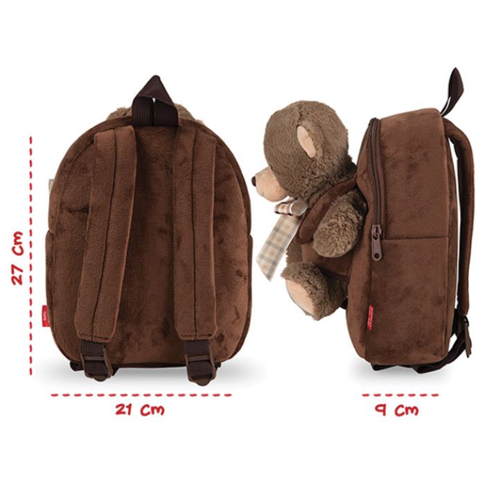RUKSAK MINI S ODVOJIVIM PLIŠANCEM TOMMY BEAR PERLETTI 13041