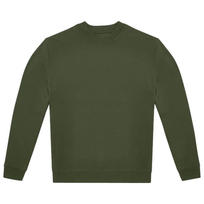 MAJICA DUGI RUKAVI B&C ID.332 CREW 280G MASLINASTO ZELENA 3XL