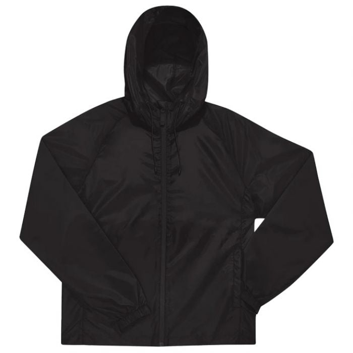 VJETROVKA S KAPULJAČOM ZIP UNISEX B&C # RESET LINED WINDBREAKER - Crna