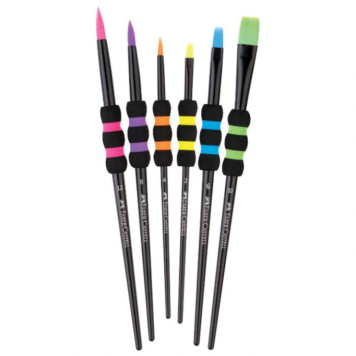 SET KISTOVA OD SINTETIČKIH VLAKANA PK6 FABER CASTELL 481622 SORTIRANO BLISTER