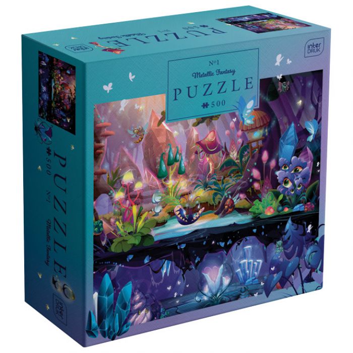 PUZZLE 500 KOM METALLIC FANTASY "MAGIC FOREST" INTERDRUK