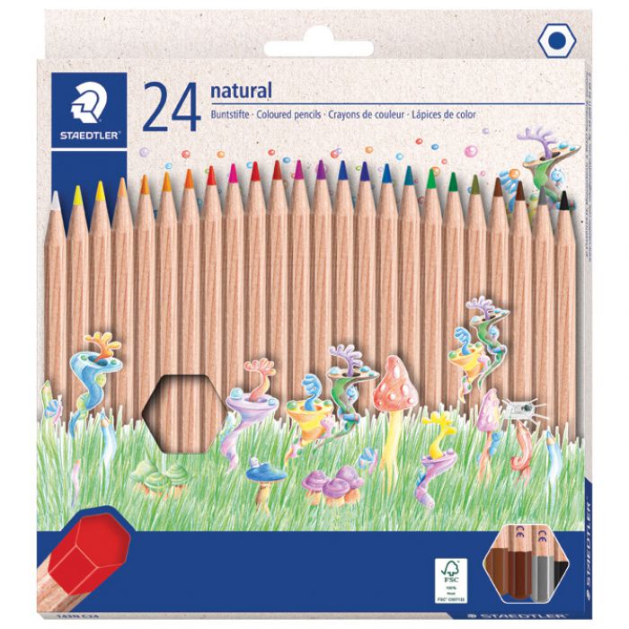 BOJE DRVENE 24BOJE NORIS NATURAL STAEDTLER 143N C24 BLISTER