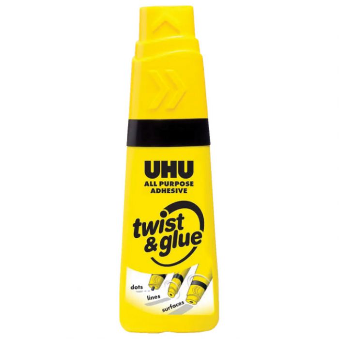 LJEPILO UNIVERZALNO 35ML TWIST&GLUE UHU L0180805 CRNO-NOVO