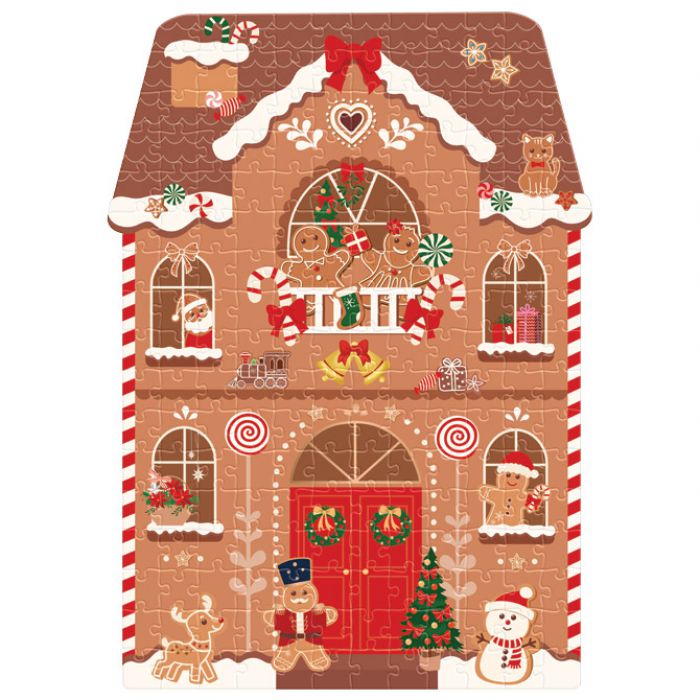 PUZZLE 200 KOM CHRISTMAS "GINGERBREAD HOUSE" INTERDRUK