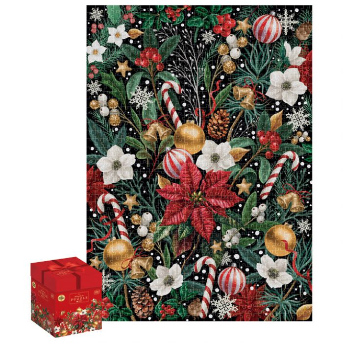 PUZZLE 1000 KOM CHRISTMAS "CHRISTMAS FLOWERS" INTERDRUK