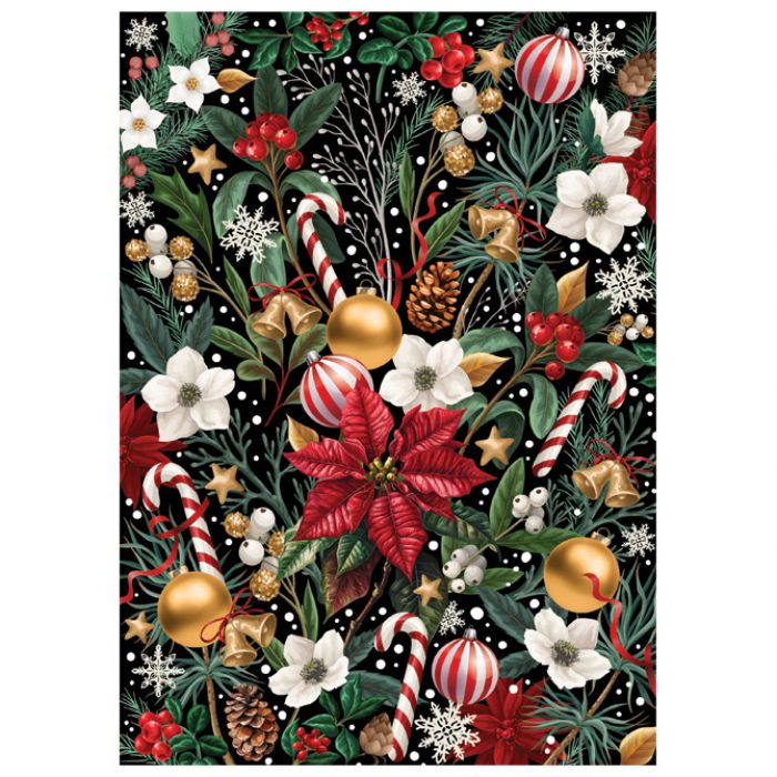 PUZZLE 1000 KOM CHRISTMAS "CHRISTMAS FLOWERS" INTERDRUK