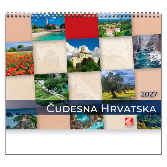 KALENDAR "ČUDESNA HRVATSKA" SPIRALA KAL.