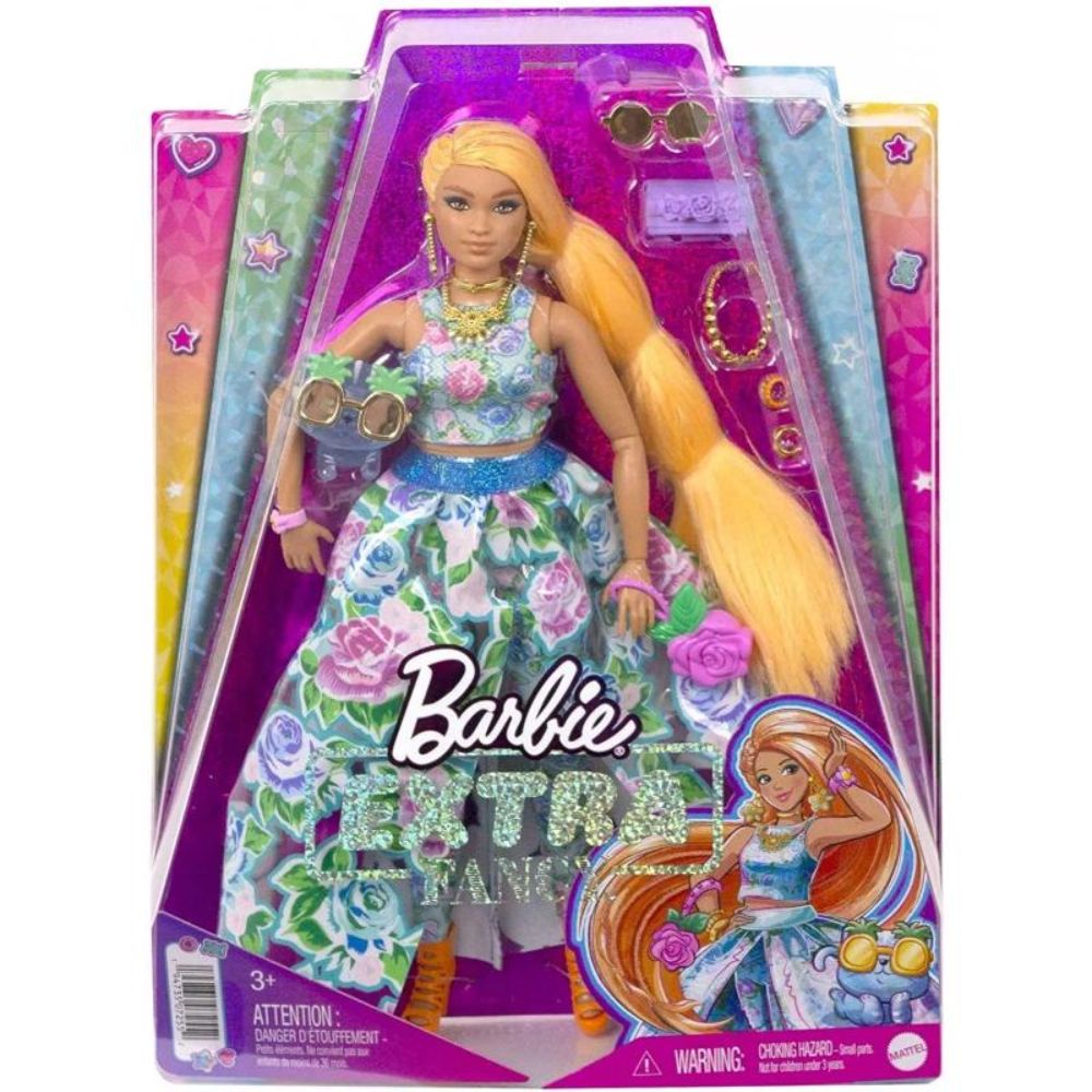 Barbie lutka extra fancy s plavom haljinom i dodacima 3 god+