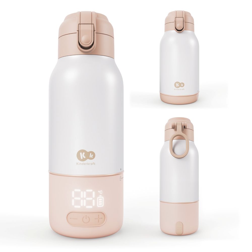 Kinderkraft GAJA prijenosni grijač - bočica/termosica s baterijom 500 ml, Beige