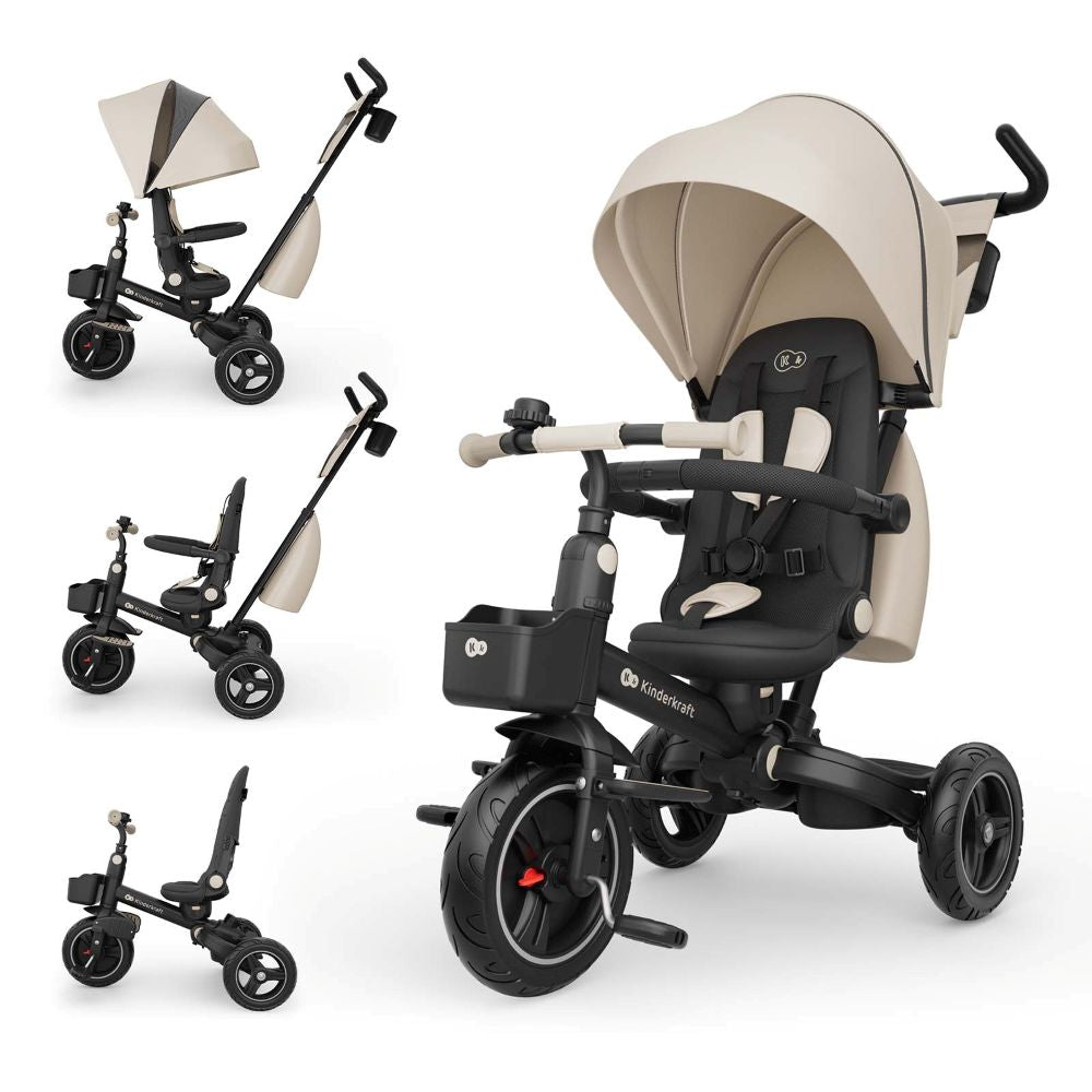 Kinderkraft Tricikl SPINSTEP 2 PLUS, bež
