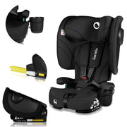Lionelo autosjedalica Nelly i-Size 9-36 kg (76-150 cm), Black Carbon