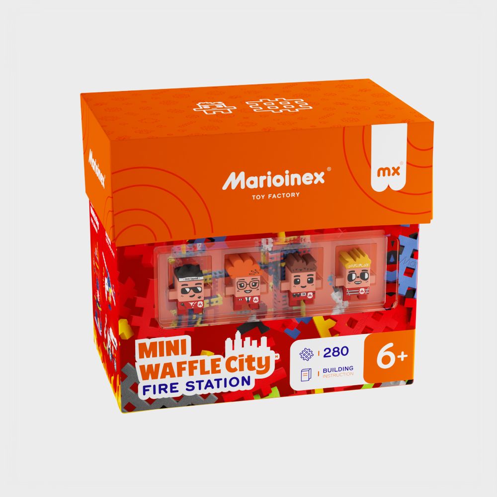 Marioinex Mini Waffle City 280 kom, Fire Station