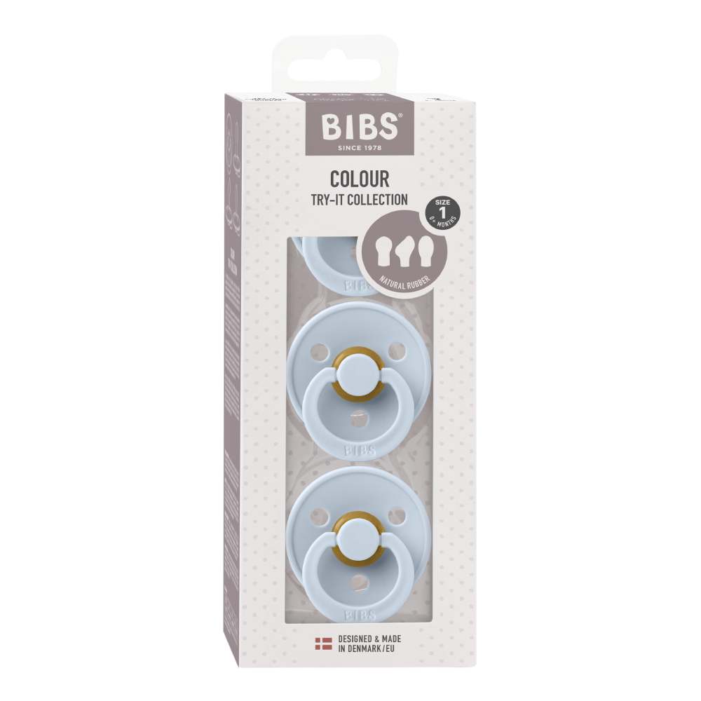 BIBS dude Try-It Colour kolekcija - Baby Blue