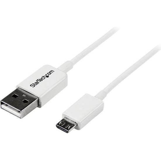 StarTech.com 0.5m USB 2.0 A/Micro-B m/m USB kabel 0,5 m USB A Micro-USB B 0,48 Gbit/s Bijelo