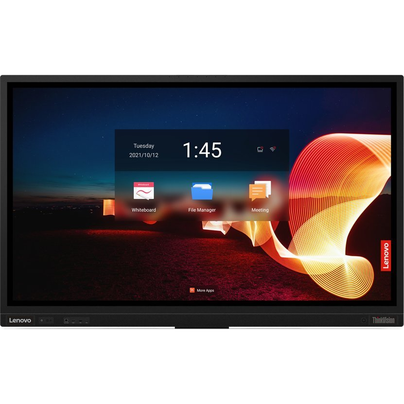 Lenovo ThinkVision T65 računalni monitor 165,1 cm (65") 3840 x 2160 pikseli 4K Ultra HD LED Ekran osjetljiv na dodir Crno