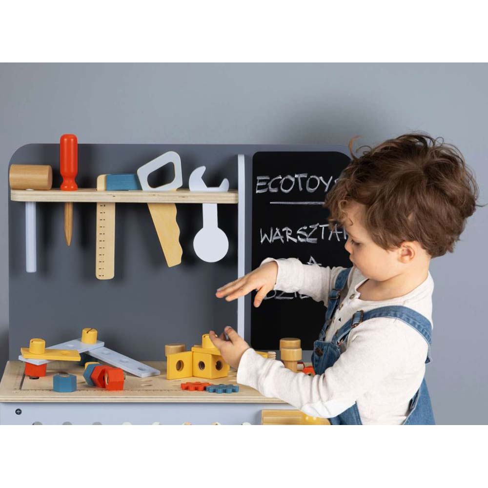 Ecotoys Stol za igru Mali Majstor od 47 elementa
