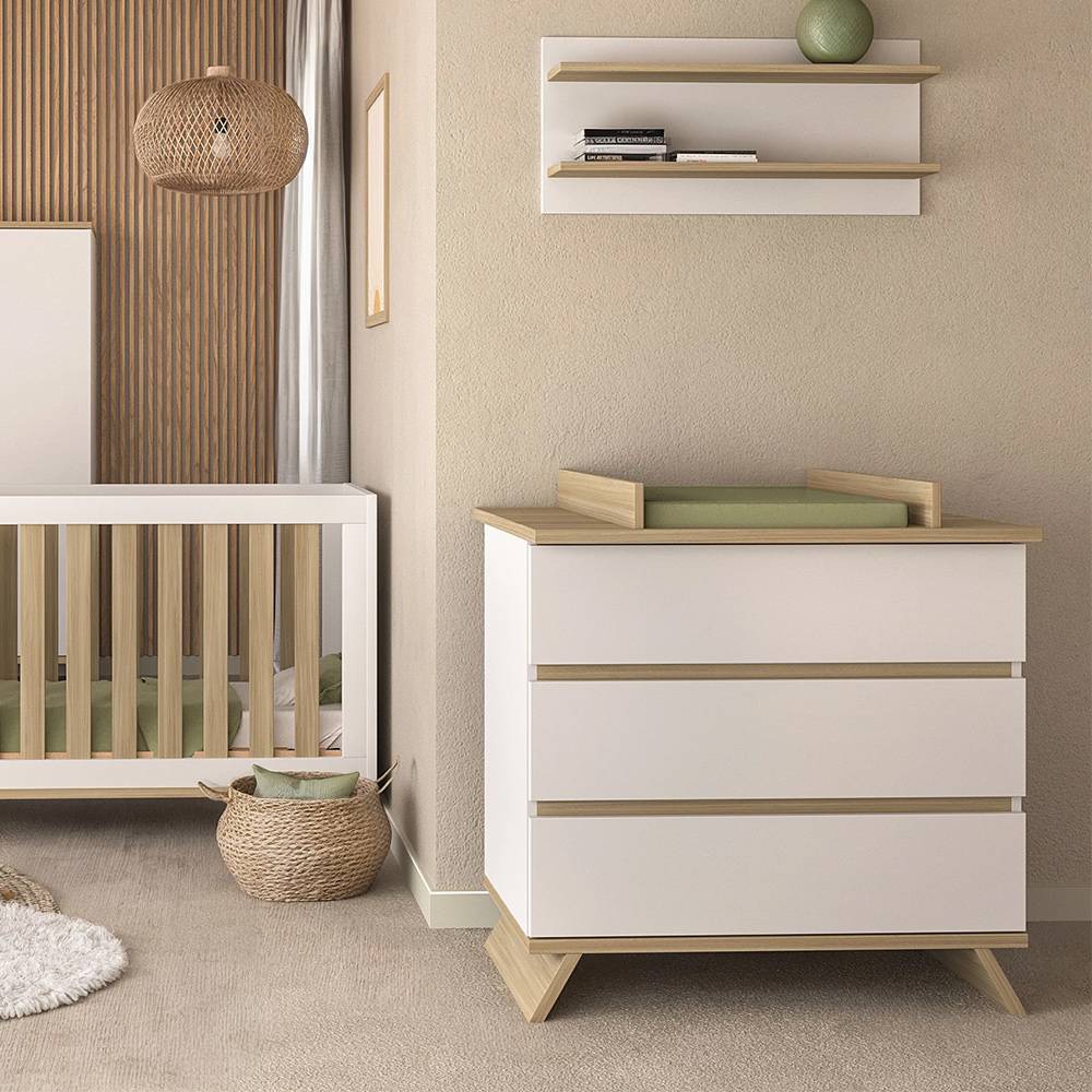 Faktum Sienna komoda + nastavak za previjanje, White