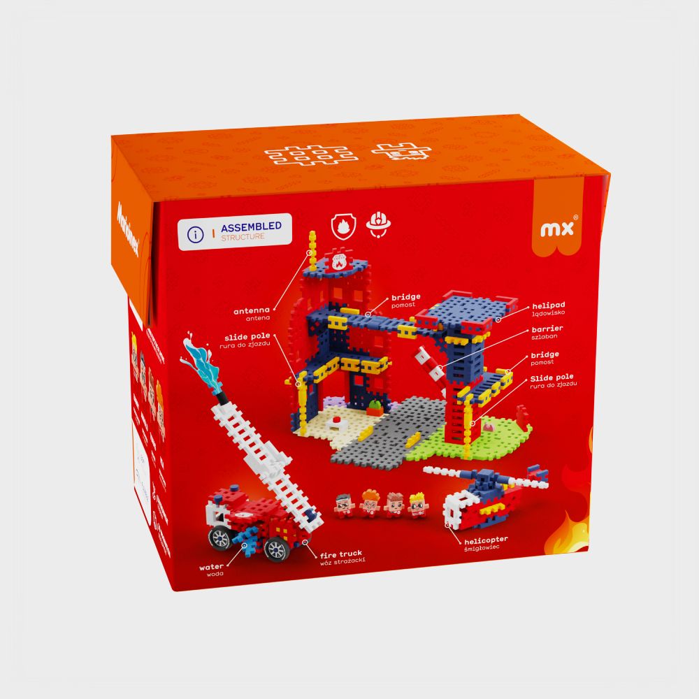 Marioinex Mini Waffle City 280 kom, Fire Station