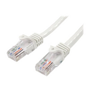 StarTech.com 45PAT3MWH kabel za umrežavanje Bijelo 3 m Cat5e U/UTP (UTP)