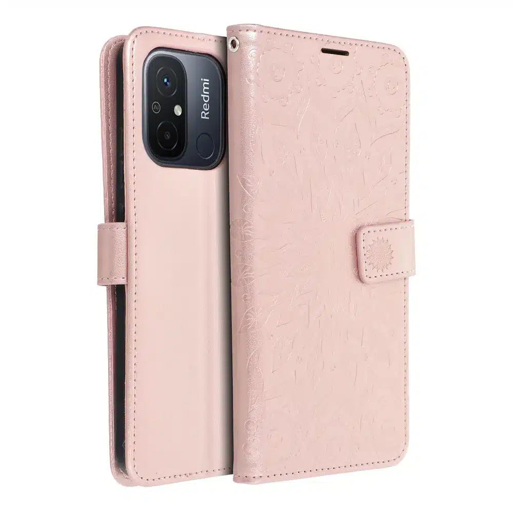MEZZO Book case flipové pouzdro pro XIAOMI Redmi 12C - mandala rose gold