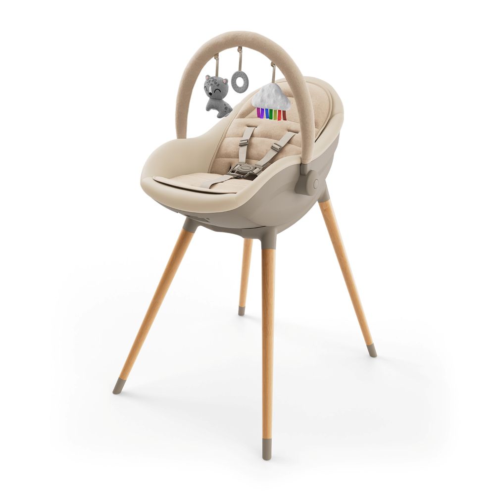 Kinderkraft Hranilica Fini UP 3u1, Beige