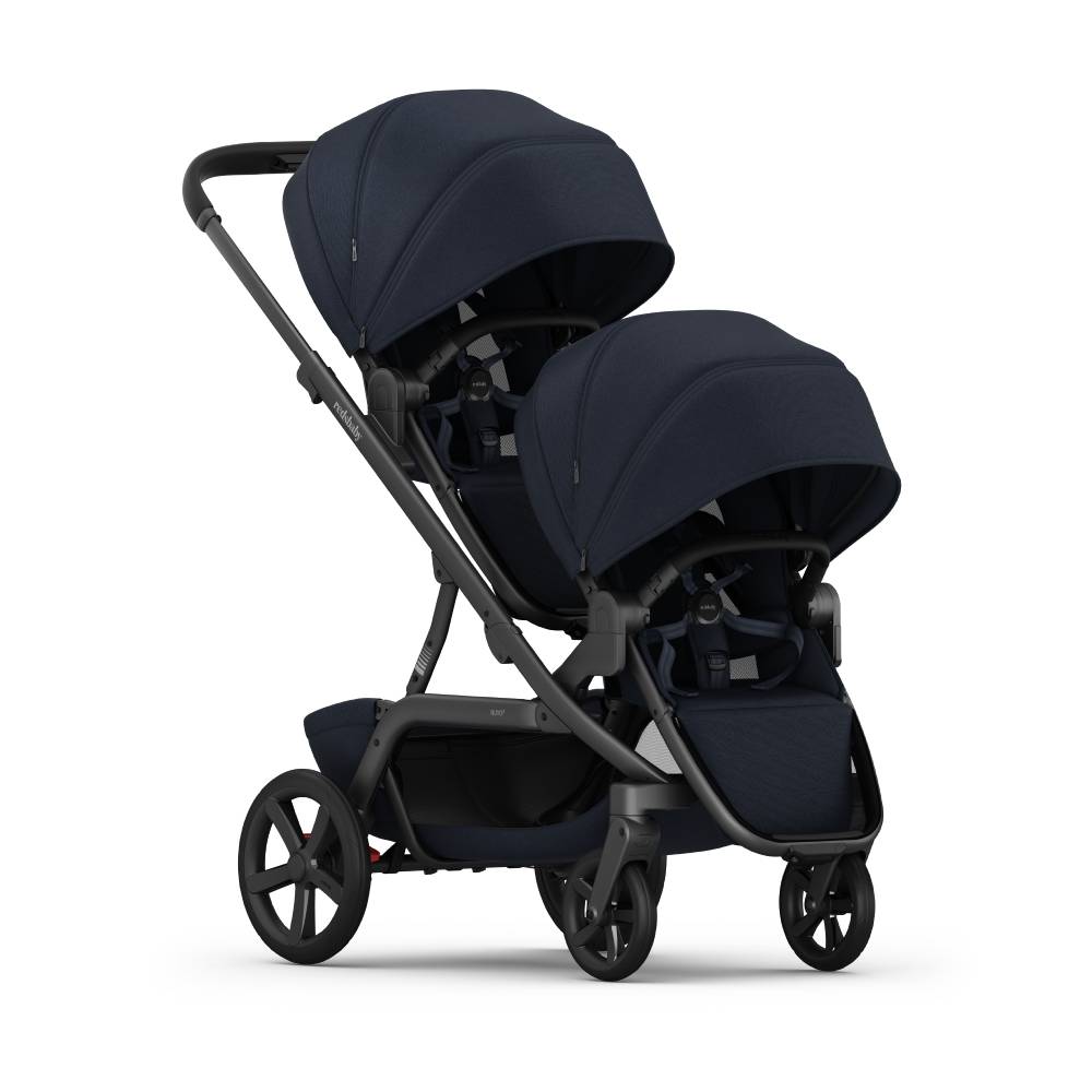 REDSBABY NUVO 2 Twin dječja kolica za blizance 2u1, Midnight Blue
