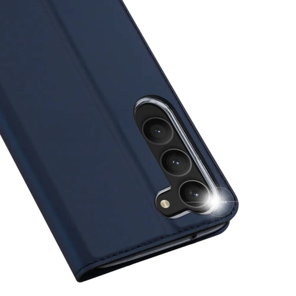 DUX DUCIS Skin Pro – pouzdro s otevíráním do boku pro Samsung Galaxy S23 modré