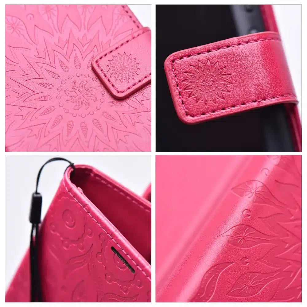 MEZZO Book case flip pouzdro pro XIAOMI Redmi NOTE 13 5G mandala purpurová