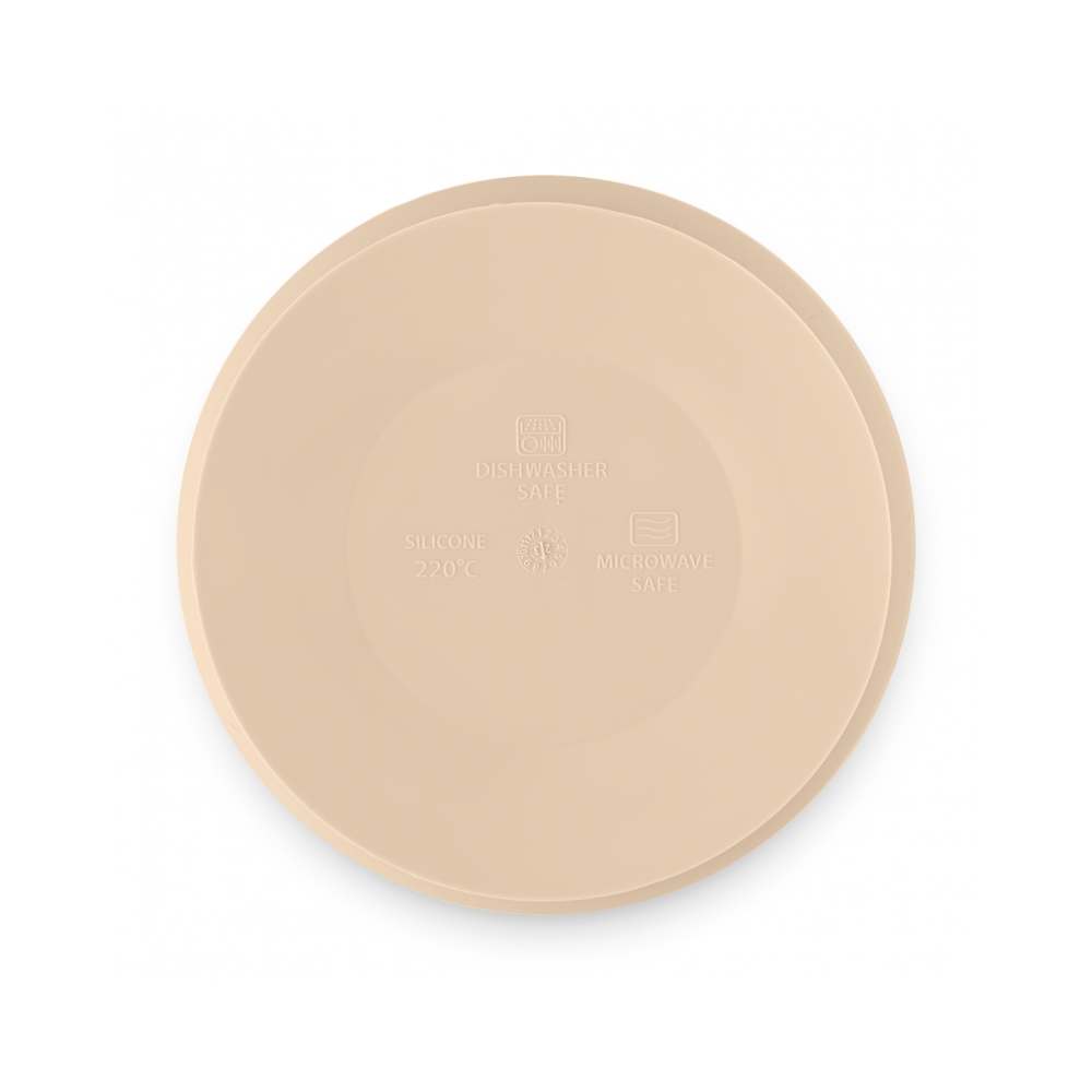 PETITE&MARS Silikonska zdjelica s vakuumom 450 ml Take&Match 6 m+, Desert Sand