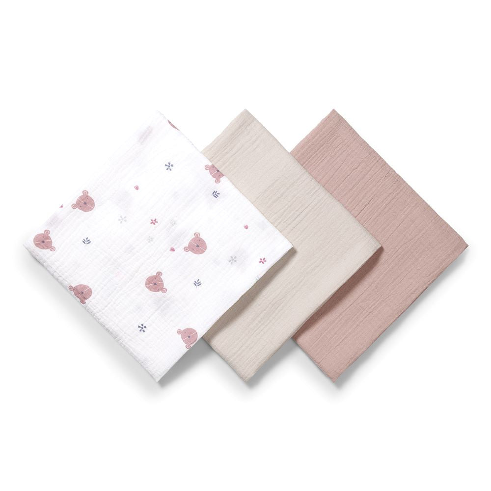 BabyOno Tetra pelene Muslin Medo, roza