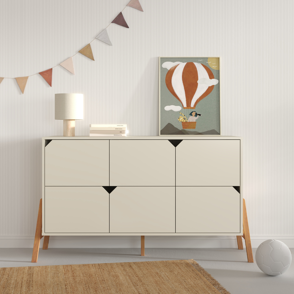Bellamy Lotta komoda s 6 ladica, latte