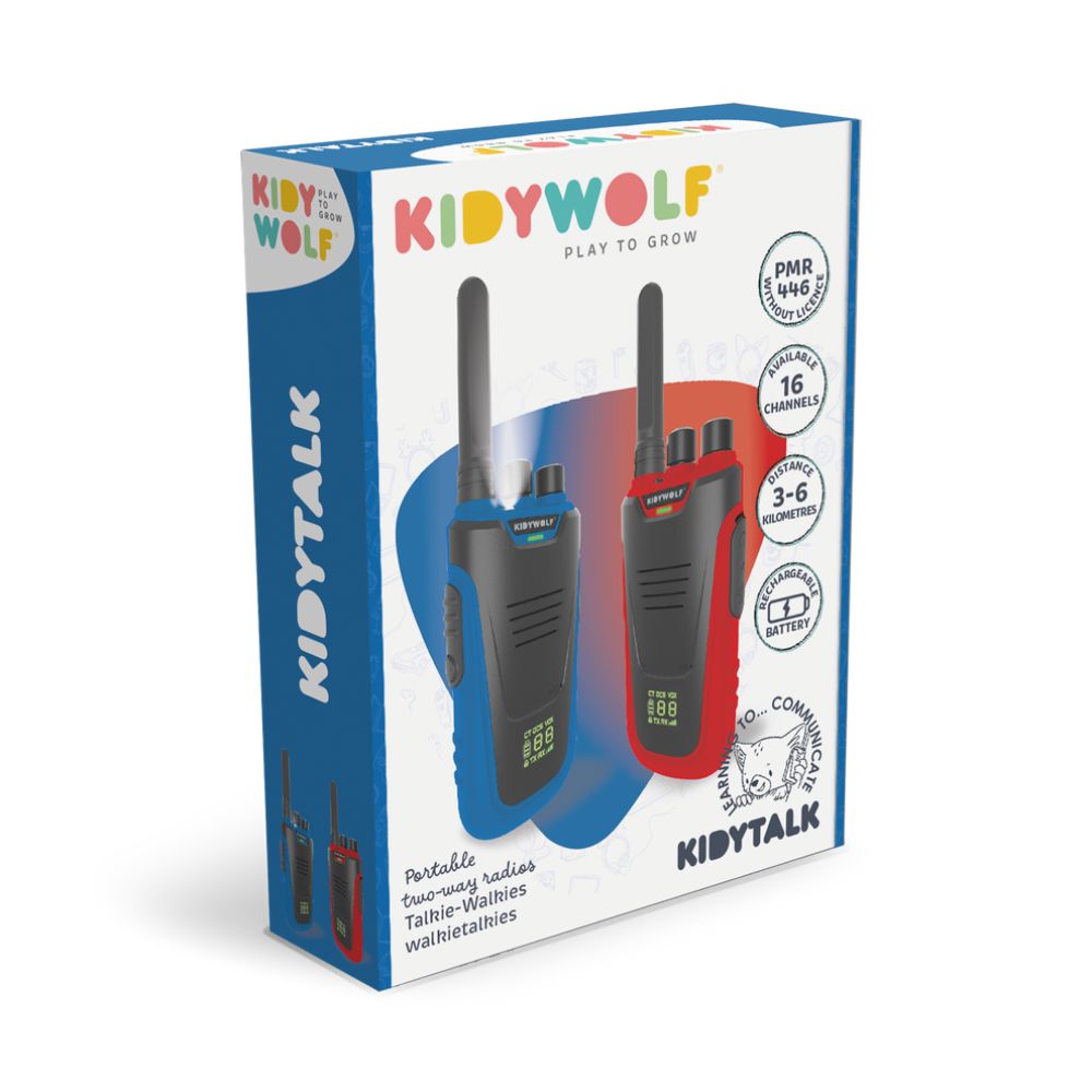 KIDYWOLF walkie-talkie - crveni/plavi
