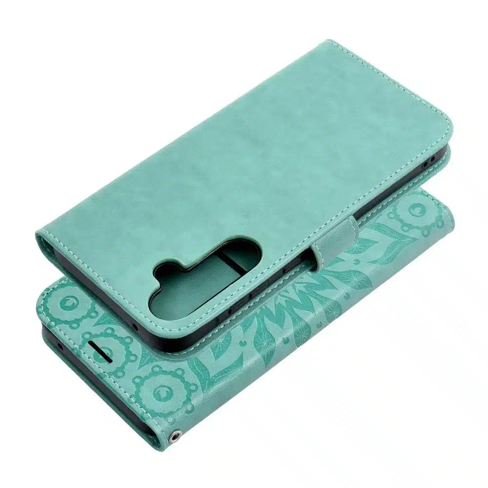 MEZZO Book case flipové pouzdro pro SAMSUNG GALAXY A35 5G mandala green