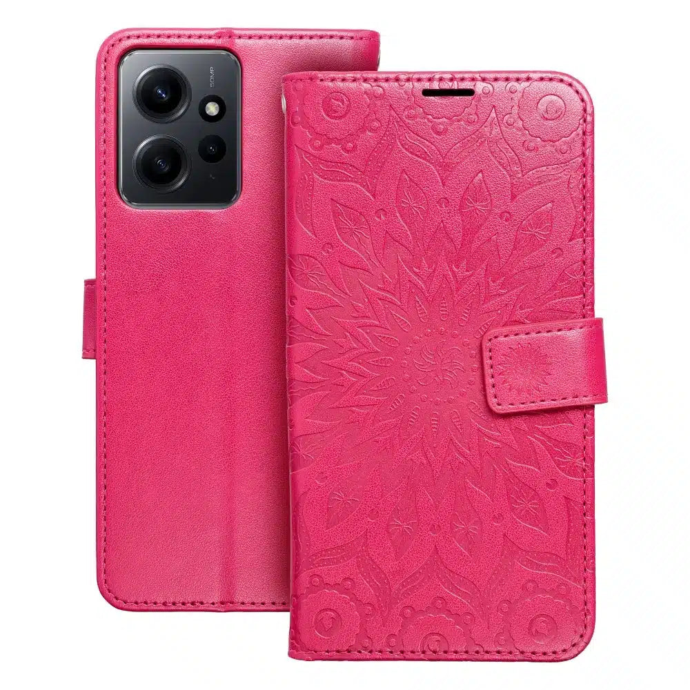 MEZZO Book case preklopna torbica za XIAOMI Redmi NOTE 12 4G mandala magenta