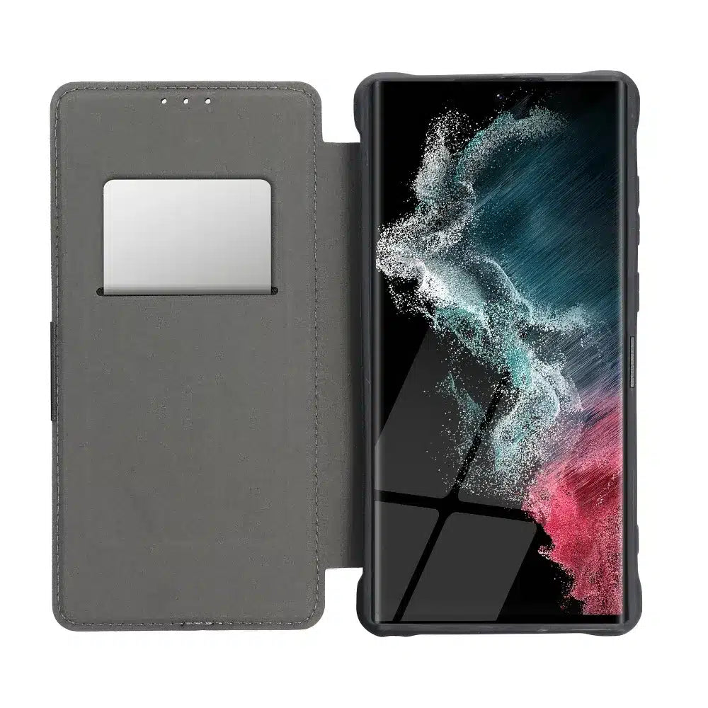 Knížkové pouzdro RAZOR pro SAMSUNG GALAXY A55 5G, tmavě zelené