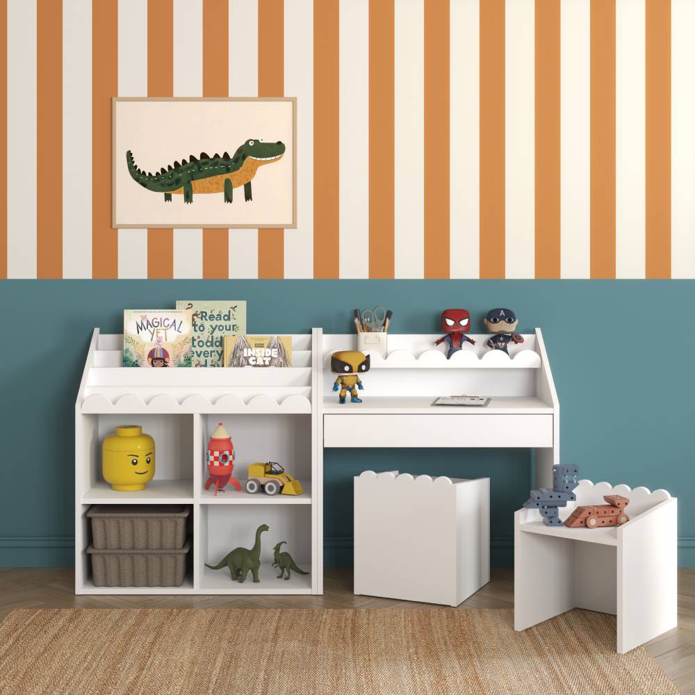 Bellamy Book Nook Montessori stol, snow